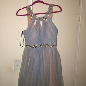 Light blue prom dress